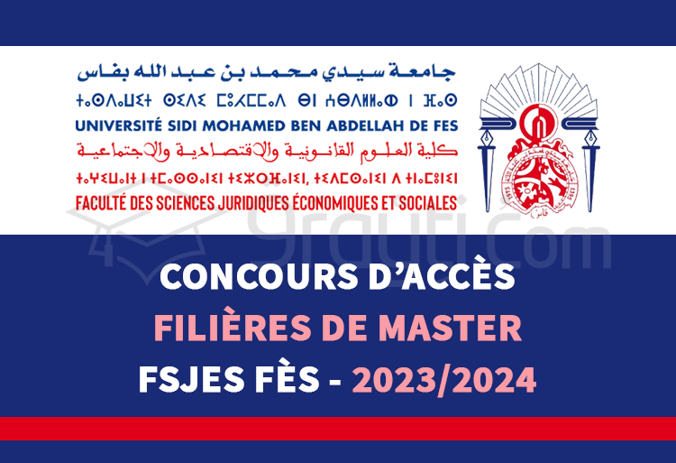 concours Masters FSJES Fès 2023-2024
