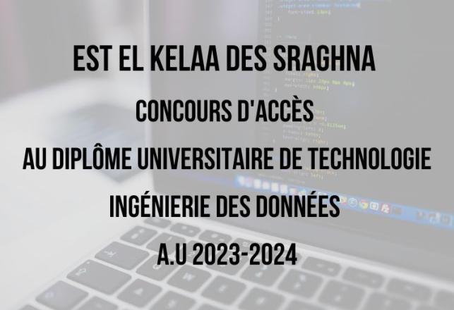 Concours DUT Ingénierie des Données EST El Kelaa des Sraghna 2023-2024