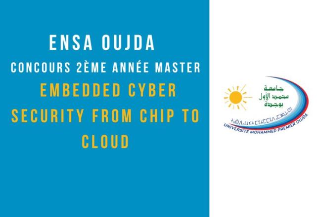 ENSA Oujda concours 2ème année Master ECC2C 2023