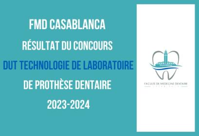 FMD Casablanca résultat concours DUT Technologie de Laboratoire 2023-2024