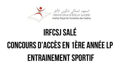 IRFCSJ Salé Concours 1ère année LP 2023-2024