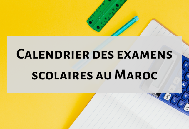 Calendrier des examens scolaires Maroc