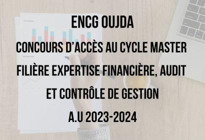 ENCG Oujda Concours Master EFACG 2023-2024
