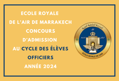 ERA Marrakech Concours cycle Élèves Officiers 2024