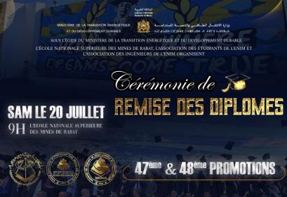 Cérémonie Remise Diplômes Mines Rabat