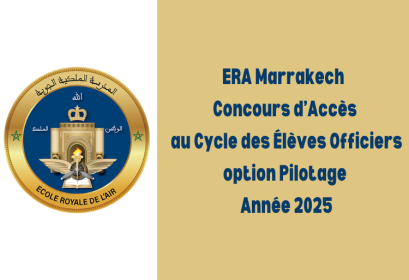 ERA Marrakech Concours Élèves Officiers option Pilotage 2025