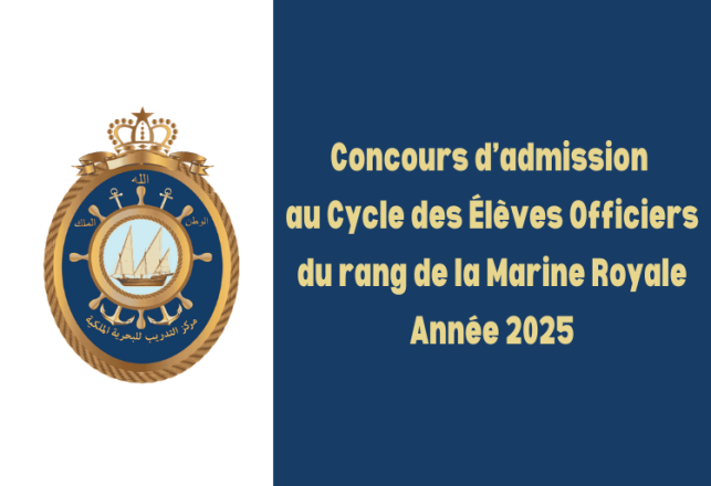 Concours Élèves Officiers du rang Marine Royale 2025
