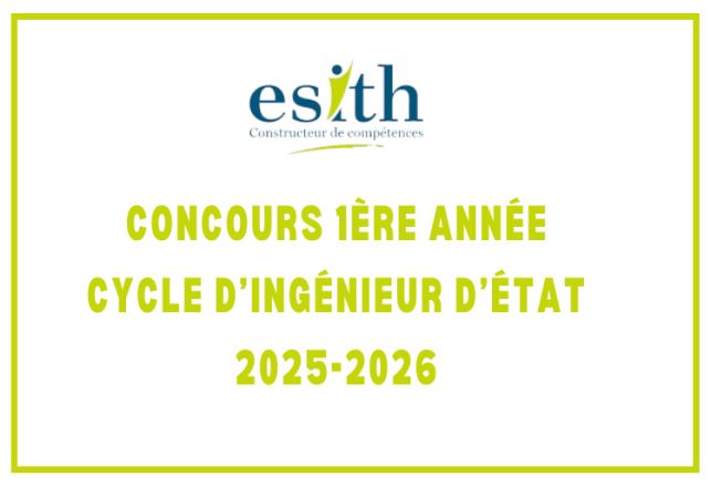 Concours Cycle d'ingénieur ESITH Casablanca 2025-2026