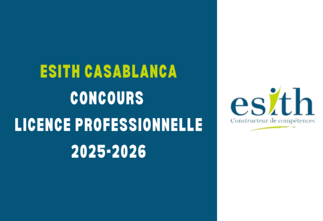 ESITH Casablanca Concours LP 2025-2026