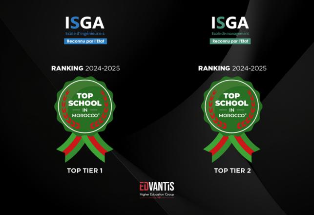 ISGA Classement 2025 meilleures Ecoles privées du Maroc