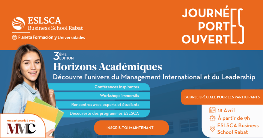 ESLSCA Rabat JPO samedi 18 avril