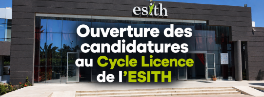 Candidatures ouvertes Cycle Licence ESITH 2026