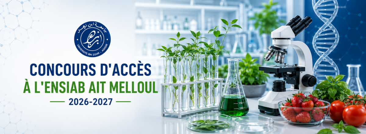 Concours d'accès à l'ENSIAB Aït Melloul 2026-2027